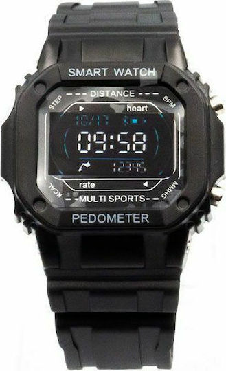 SQR I2 Smartwatch with Heart Rate Monitor (Black) view 2