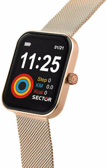 Sector S03 Smartwatch with Heart Rate Monitor (Rose Gold) view 2