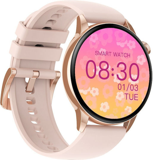MaxCom FW58 Vanad Pro 46mm Smartwatch with Heart Rate Monitor (Rose Gold) view 3