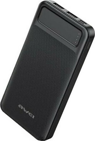 Awei P6K Power Bank 20000mAh with 2 USB-A Ports Black view 3
