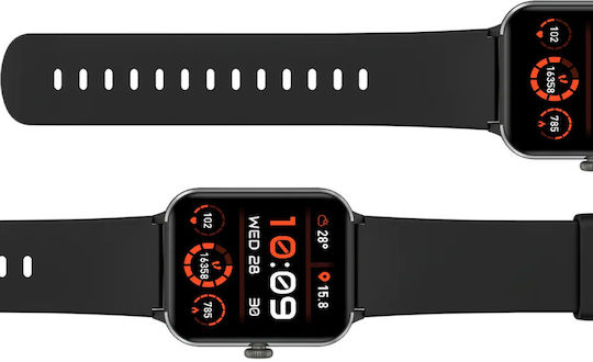BlackView R50 45mm Smartwatch with Heart Rate Monitor (Black) view 4