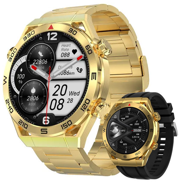 Aluminium Smartwatch with Heart Rate Monitor (Gold) view 2