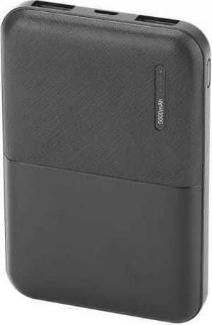 V-TAC VT-3517 Power Bank 5000mAh with 2 USB-A Ports Black