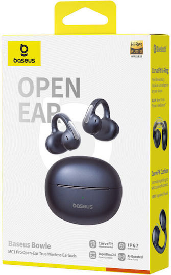 Baseus Bowie MC1 Pro Open Ear Bluetooth Handsfree Earphones with Sweat Resistance and Charging Case Black view 2