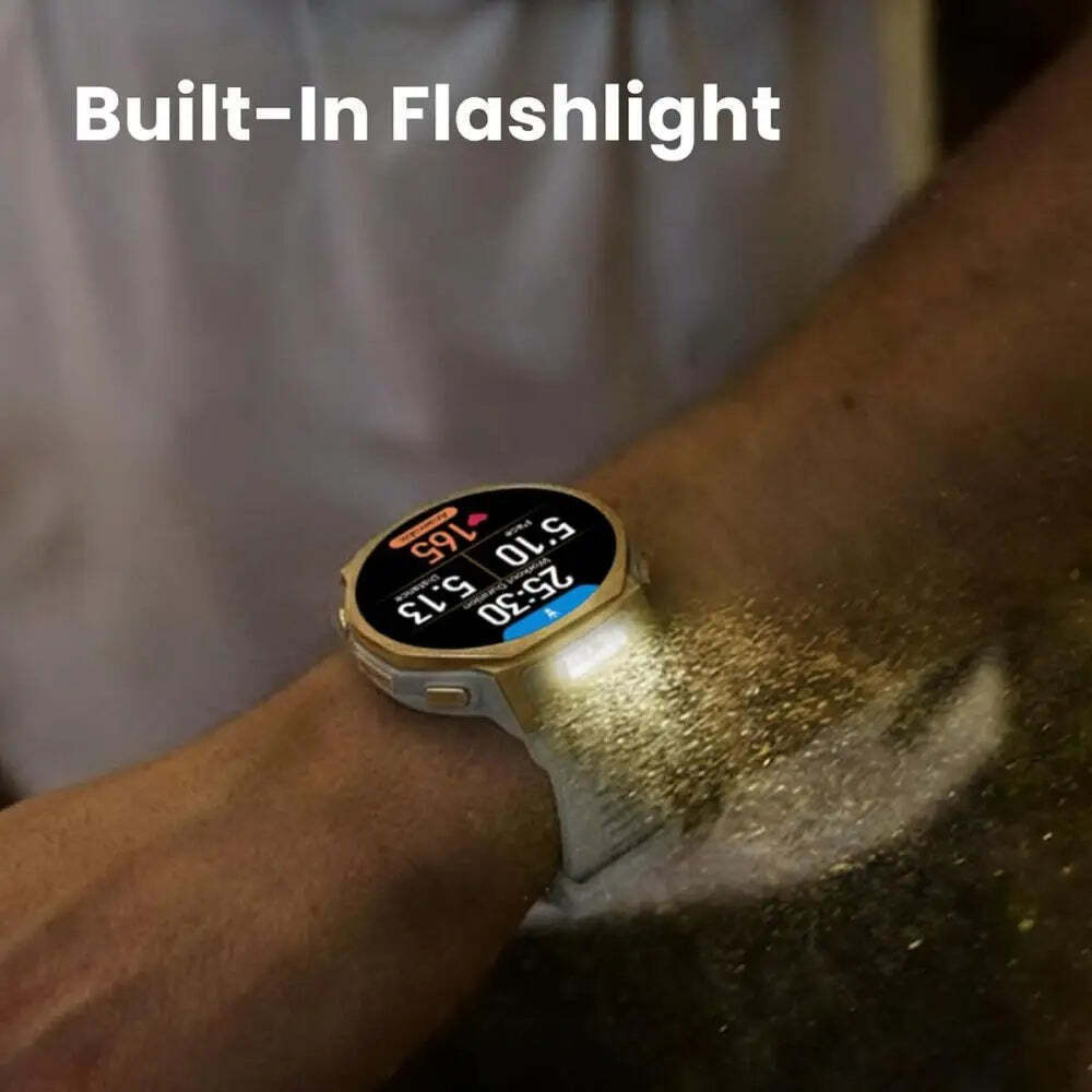 Amazfit T-Rex 3 Pro Titanium 44mm Waterproof Smartwatch (Black / Gold) view 7