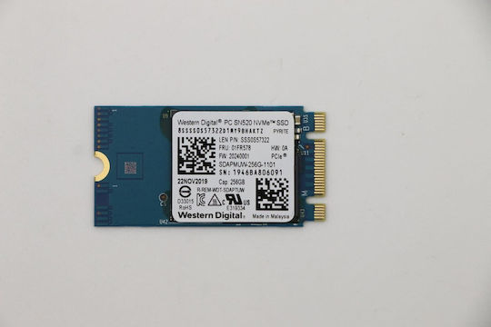 Lenovo SSD 256GB M.2 Type with PCI Express 3.0 Connection 01FR578