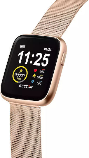 Sector S-04 Stainless Steel 40mm Smartwatch (Gold) view 6