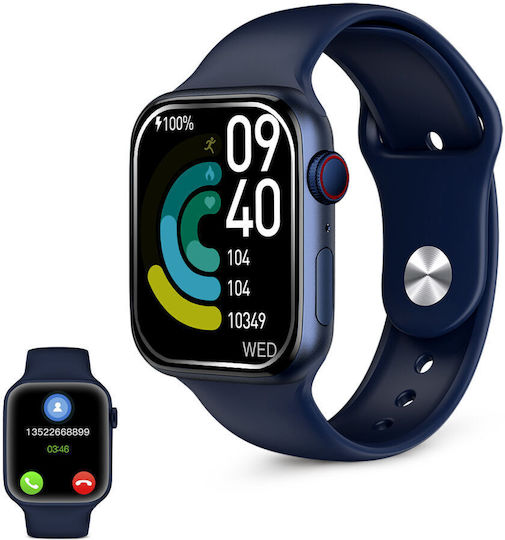 Ksix Urban 4 mini Smartwatch with Heart Rate Monitor (Blue)