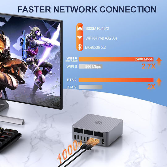 Beelink EQR6 Mini PC (Ryzen 5 6600U/24GB DDR5/500GB SSD/W11 Pro) view 7