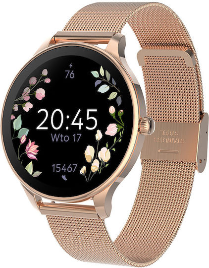 Forever Velora SB-306 38mm Smartwatch with Heart Rate Monitor (Rose Gold) view 2