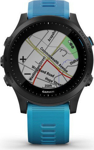 Garmin Forerunner 945 Stainless Steel 47mm Waterproof Smartwatch with Heart Rate Monitor (Blue) view 4