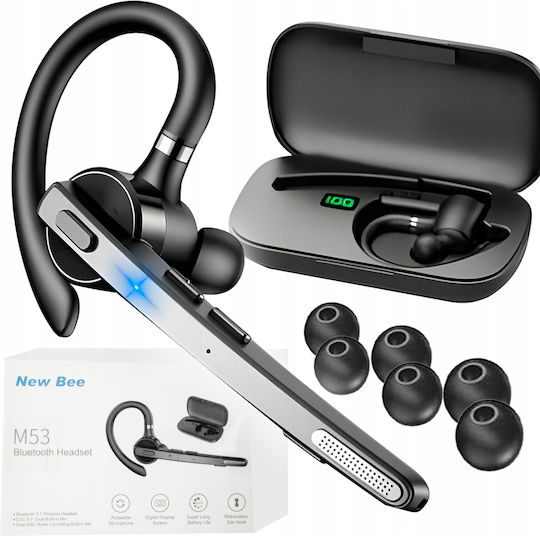 NewBee M53 In-ear Bluetooth Handsfree Earphone with Charging Case Black view 4
