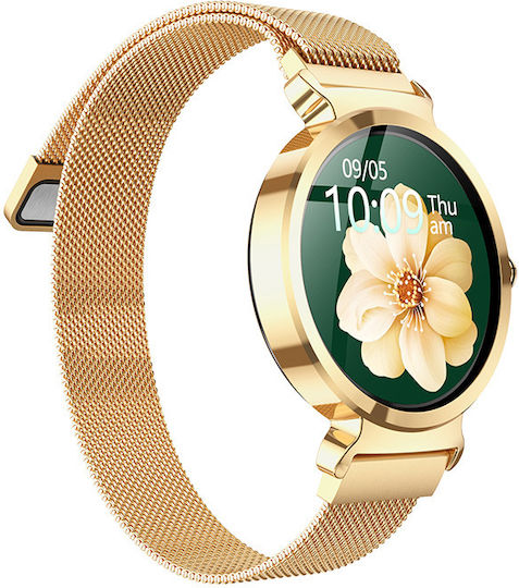 Borofone BGA12 40mm Smartwatch with Heart Rate Monitor (Gold) view 3