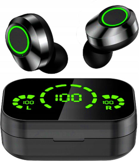 YD03 In-ear Bluetooth Handsfree Earphones with Charging Case Black view 4