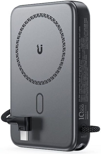 Acefast M24 Power Bank 10000mAh 22.5W with USB-C Port Metal Gray view 1
