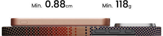 Pitaka PBQ2403 MagSafe Power Bank 5000mAh 15W with USB-C Port Sunset vue 6