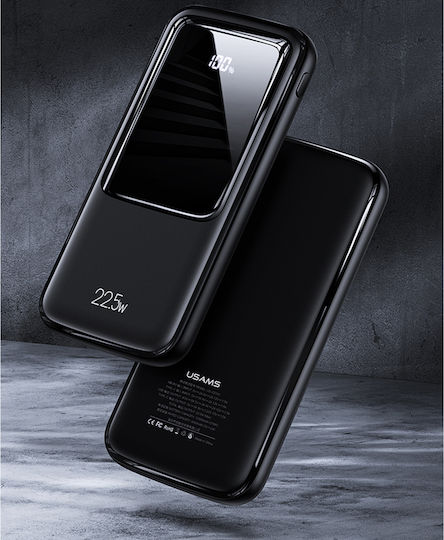 Usams PB58 Power Bank 10000mAh with 2 USB-A Ports and USB-C Port Power Delivery / Quick Charge 3.0 Black view 7