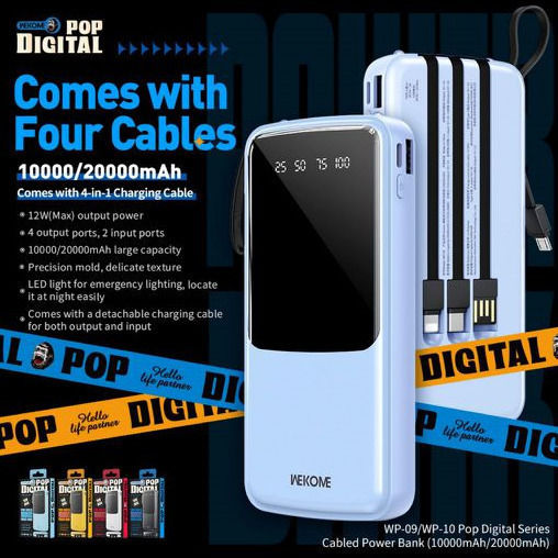 WK WP-09 Power Bank 10000mAh 12W White view 2