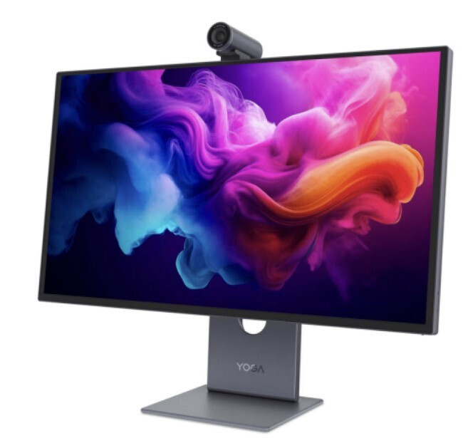 Lenovo Yoga Pro 27UD-10 QD-OLED Monitor 26.5" 4K 3840x2160 with 0.03ms Response Time GTG view 3