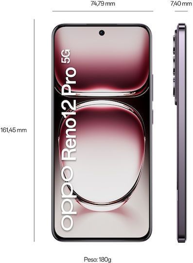 Oppo Reno12 Pro 5G Dual SIM (12GB/512GB) Nebula Black view 5