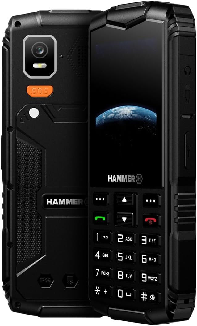 Hammer Horizon LTE Dual SIM Resistant Mobile Black view 1