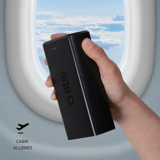 SBS Power Bank 30000mAh 20W with 2 USB-A Ports and 2 USB-C Ports Power Delivery Black vista 3