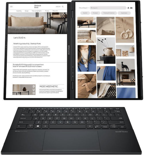 Asus Zenbook Duo UX8406CA-PZ009W 14" OLED Touchscreen 120Hz (Ultra 9-285H/32GB/2TB SSD/W11 Home) (US Keyboard) view 3
