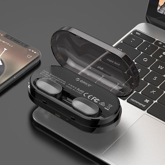 Orico SoundPlus M8 In-ear Bluetooth Handsfree Earphones with Charging Case Black view 5