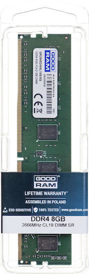 GoodRAM DDR4 with Module 1x8GB and Speed 2666 for Desktop GR2666D464L19S/8G vista 3