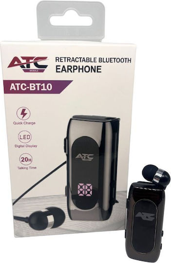 ATC BT10 In-ear Bluetooth Handsfree Earphone Lapel Silver view 5