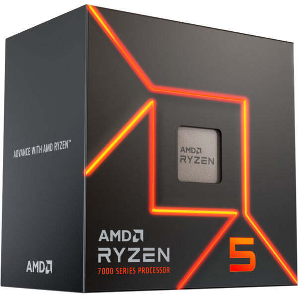 AMD Ryzen 5 7400 4.3GHz Processor 6 Core for Socket AM5 in Box with Heatsink view 2