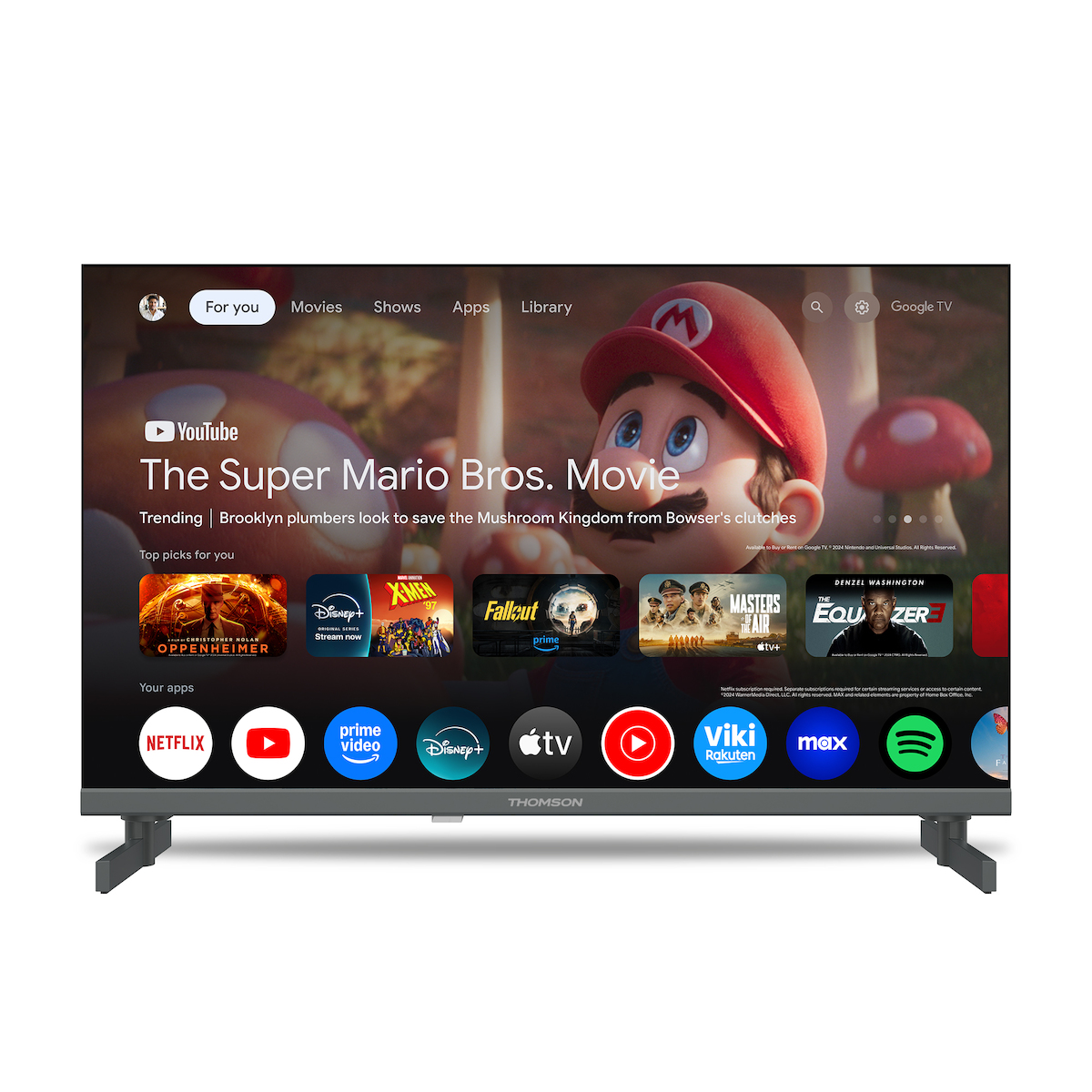 Thomson Smart Television 24" HD Ready QLED XS 12V HDR (2025) view 2