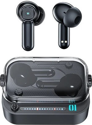 Awei T58 ANC In-ear Bluetooth Handsfree Earphones with Sweat Resistance and Charging Case Black