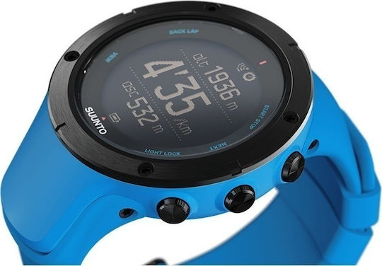 Suunto Ambit3 Peak HR Stainless Steel 50mm Waterproof Smartwatch with Heart Rate Monitor (Blue) view 2