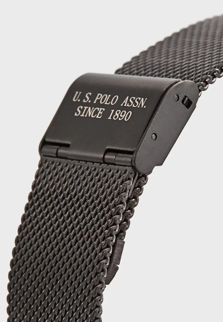 U.S. Polo Assn. Smartwatch with Heart Rate Monitor (Black) view 3