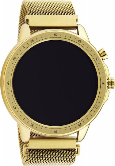 Oozoo Q00306 45mm Smartwatch with Heart Rate Monitor (Gold) vue 4