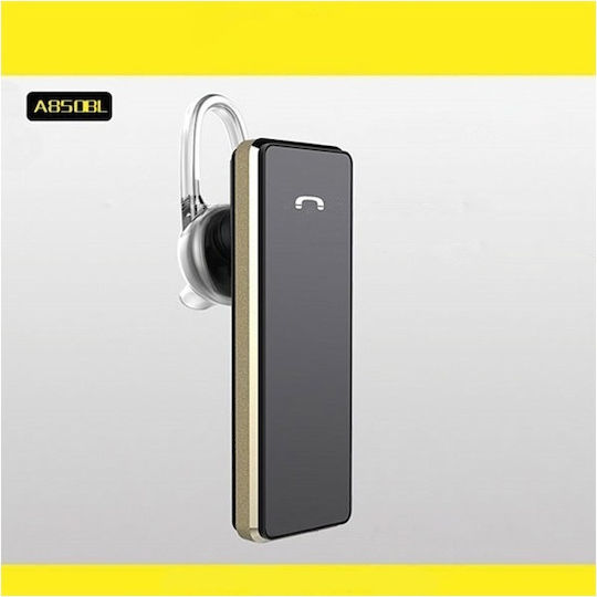 Awei A850BL Earbud Bluetooth Handsfree Earphone Black / Gold view 5