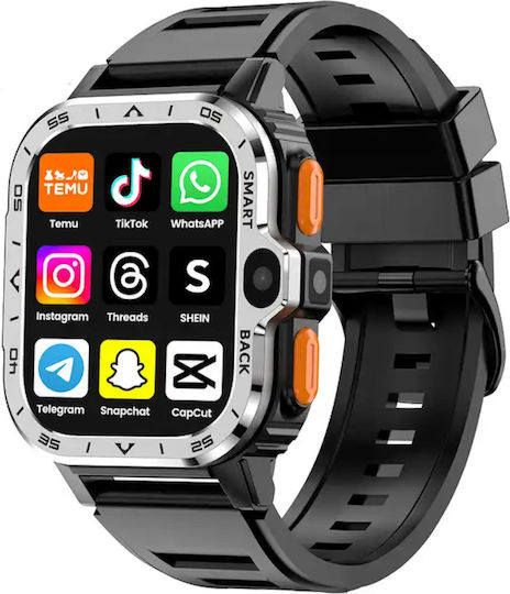 Idealstore Allinone Smartwatch Sim Call Gps Navigation Dual Hd Camera Video Call Installed Apps Tiktok Facebook Whatsapp Play Store Chrome Youtube Gmail 16 Gb Memory Multi Sport Mode Nfc