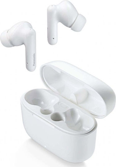 Panasonic B110W In-ear Bluetooth Handsfree Earphones with Sweat Resistance and Charging Case White
