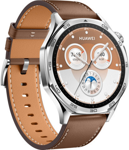 Huawei Watch GT 5 Stainless Steel 46mm Waterproof with Heart Rate Monitor (Brown) view 3