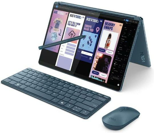 Lenovo Yoga Book 9 13IMU9 13.3" OLED Touchscreen (Ultra 7-155U/16GB/1TB SSD/W11 Home) Tidal Teal (ES Keyboard)