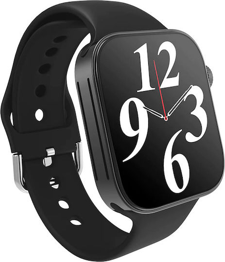 Kumi KU2 Max Smartwatch with Heart Rate Monitor (Black) view 3