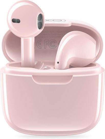 XO X23 TWS Earbud Bluetooth Handsfree Earphones with Charging Case Pink view 1