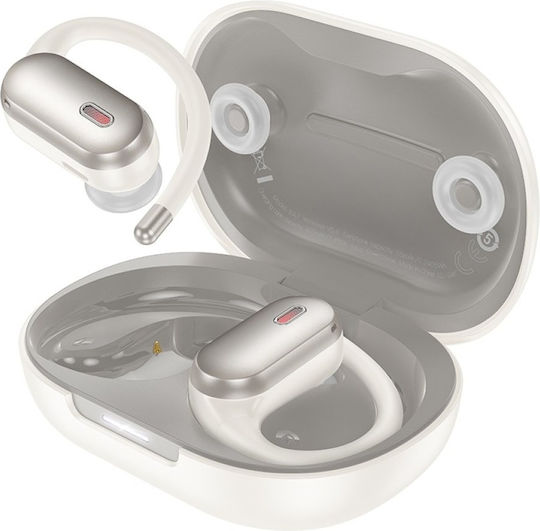 Hoco EA7 Suerte Open Ear Bluetooth Handsfree Earphones with Charging Case White view 1