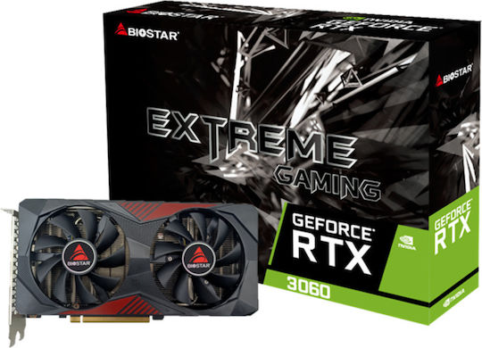 Biostar GeForce RTX 3060 12GB GDDR6 Graphics Card view 1