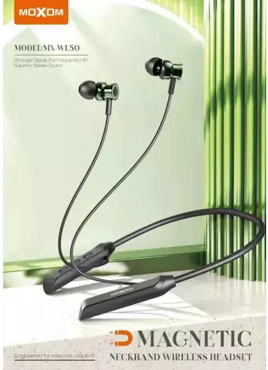 Moxom MX-WL50 In-ear Bluetooth Handsfree Earphones with Sweat Resistance Black