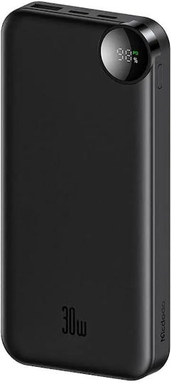 Mcdodo MC-3850 Power Bank 10000mAh 30W with USB-A Port and USB-C Port Black view 1