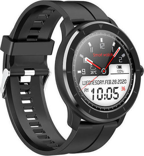 Bakeey T6 46mm Smartwatch with Heart Rate Monitor (Black)