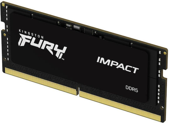 Kingston Fury Impact DDR5 with Module 1x16GB and Speed 6400 for Laptop KF564S38IB-16