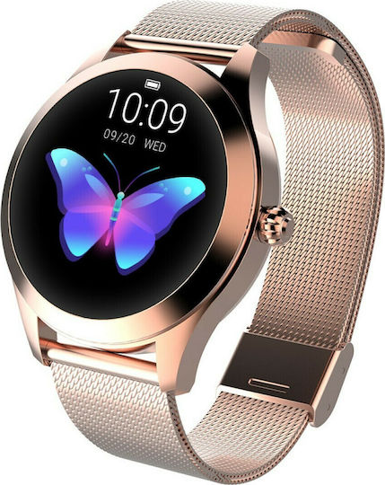 KW10 Smartwatch with Heart Rate Monitor (Rose Gold)
